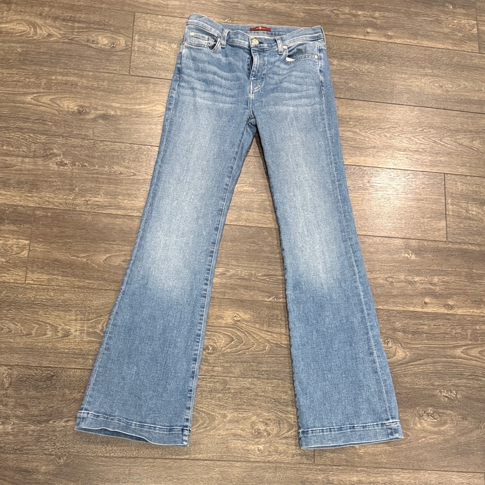7 For All Mankind Light Blue Flare Jeans dojo